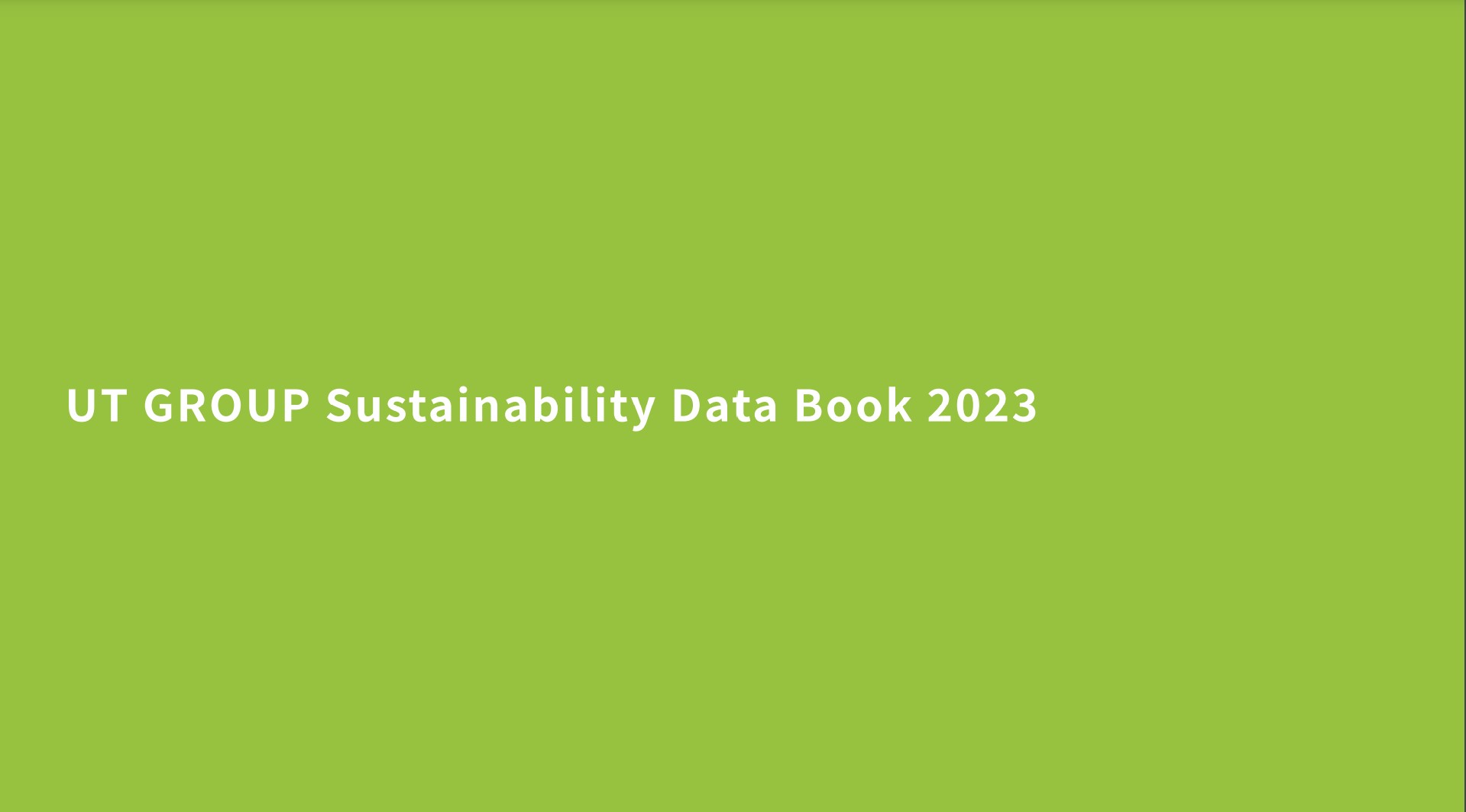 Sustainability Data Book 2023